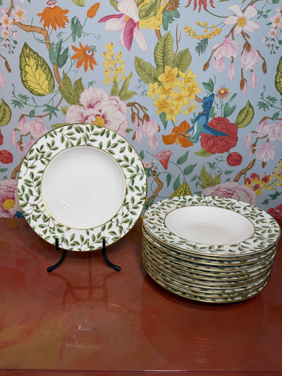Vintage Tiffany & Co  Arbor Soup Bowls (Set of 12 - Chip on 1 bowl)