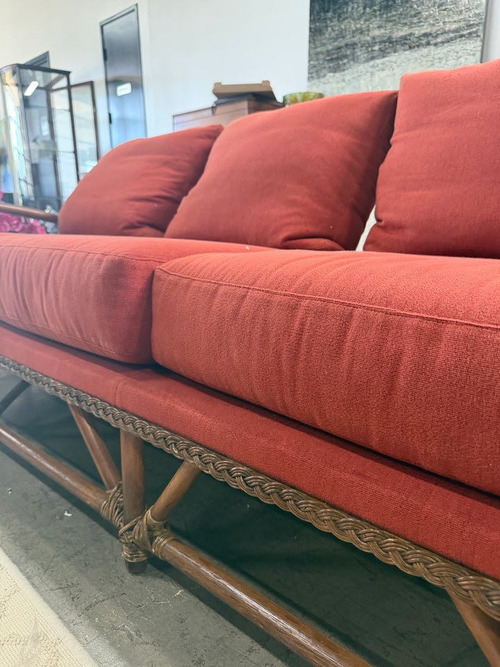 Vintage Bamboo and Rattan Sofa