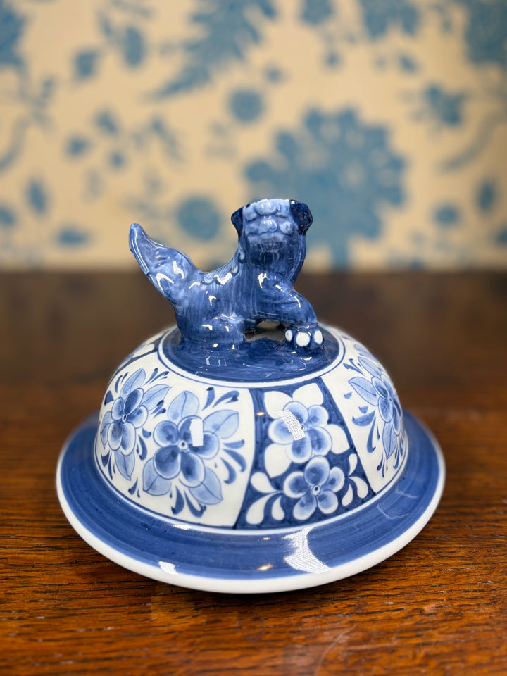 Blue and White Chinoiserie Urn