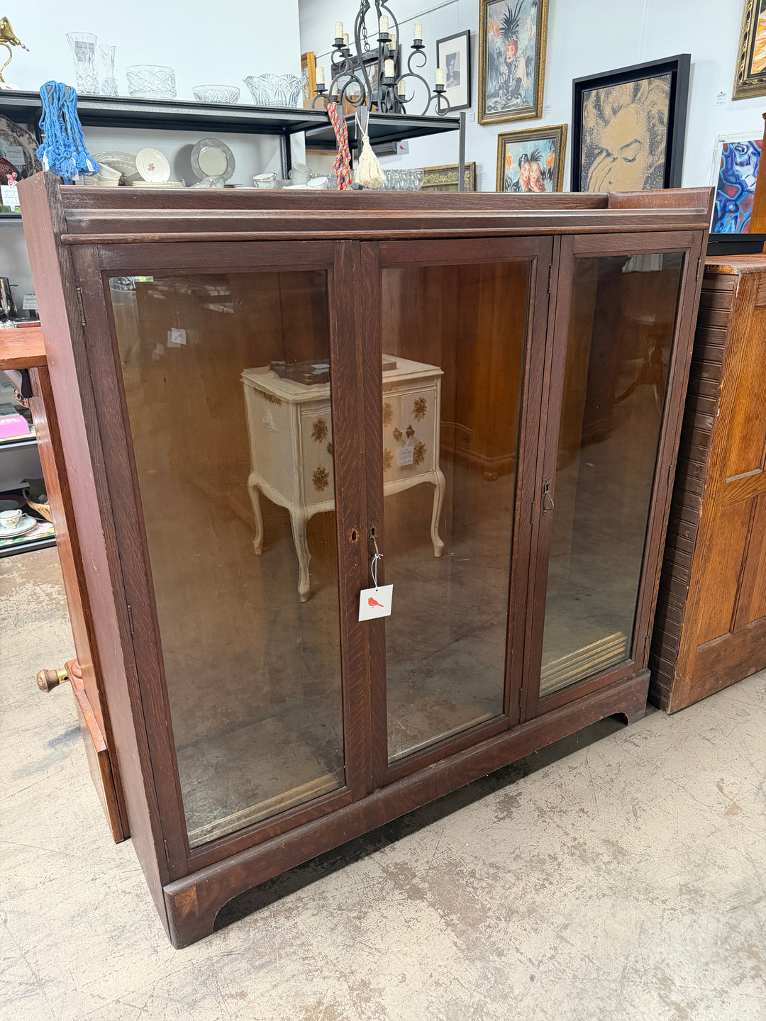 Antique Bookcase with Adjustable Shelves