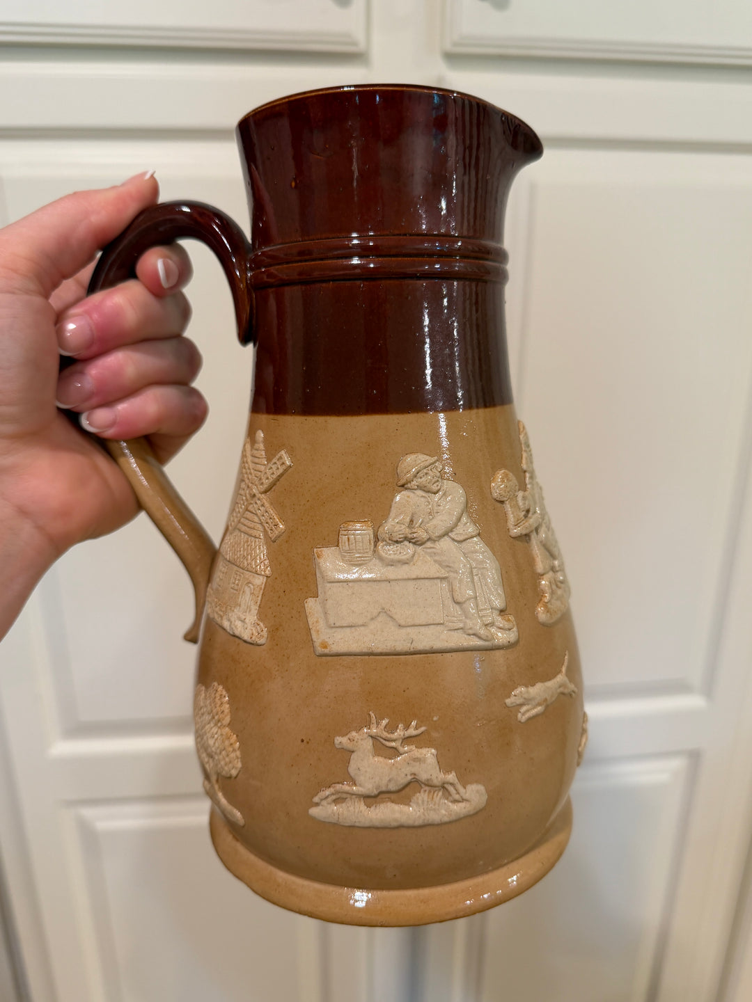 Royal Doulton, Lambeth Pottery Jug (9.5 in)