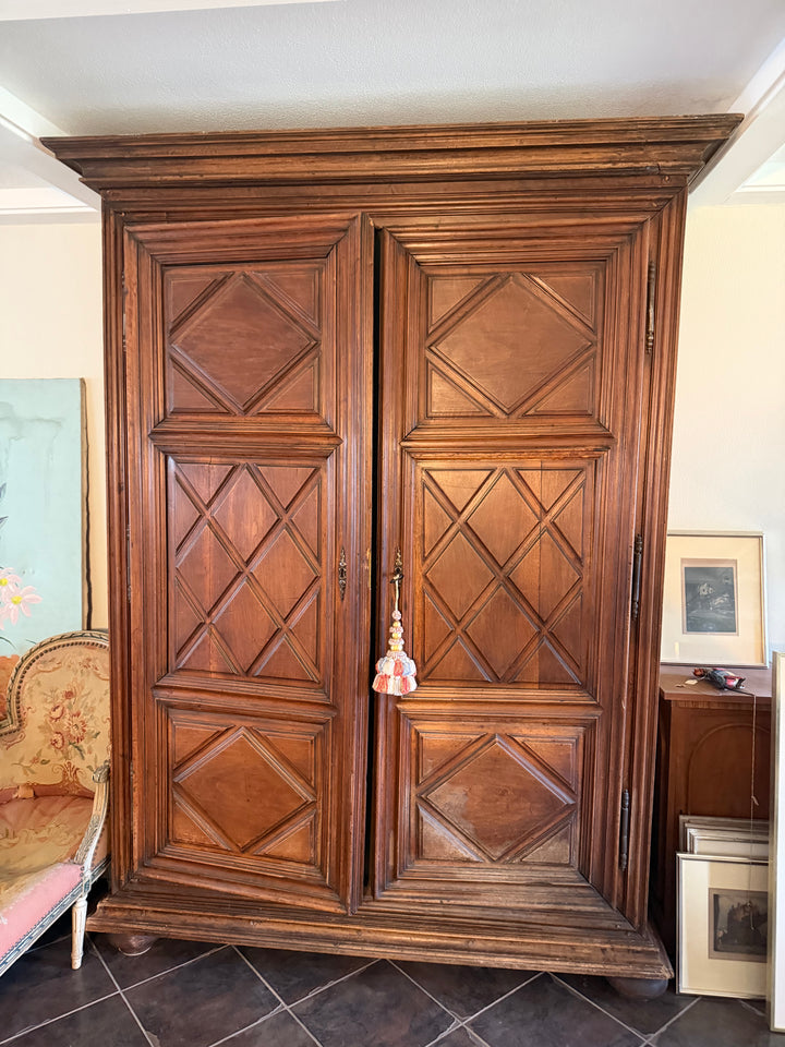 French 19th Century Louis XIII-Style Oak Armoire