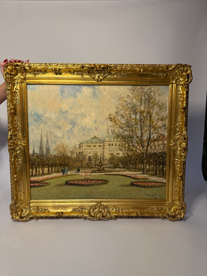 William Rutledge Garden Oil Painting