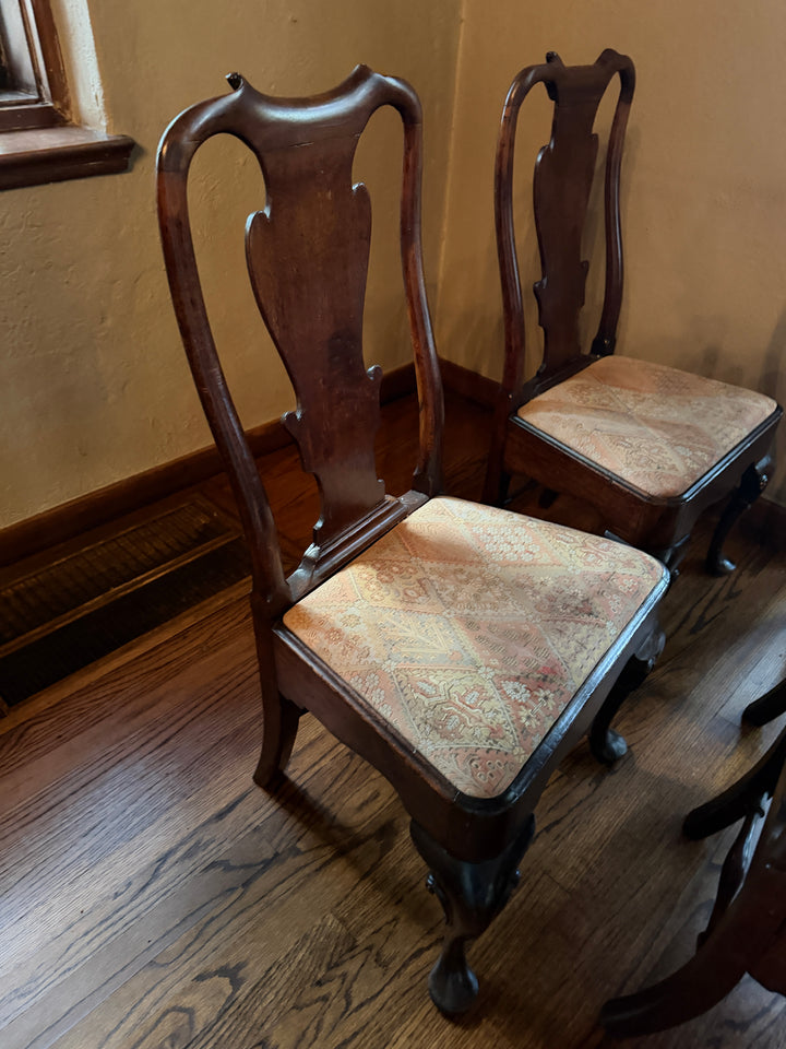 Circa 1720s - 1740s Set of Four George II Side Chairs