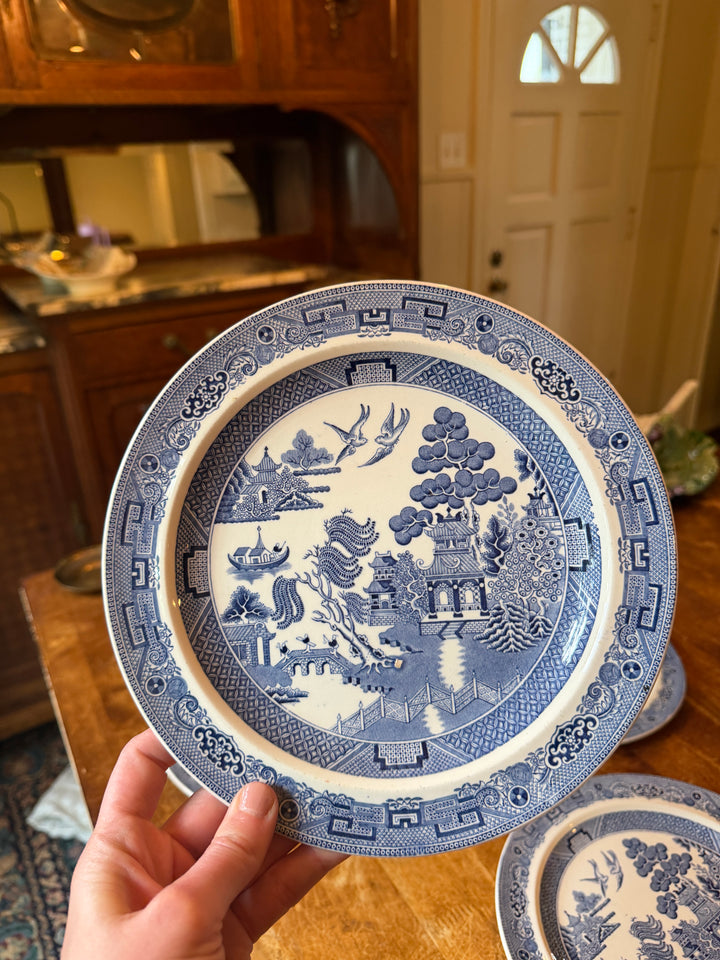 Wedgwood Blue Willow Dinner Plates