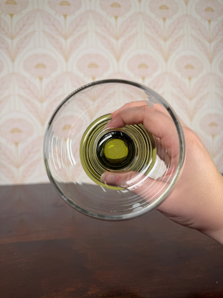 Set of 2 Green Glasses