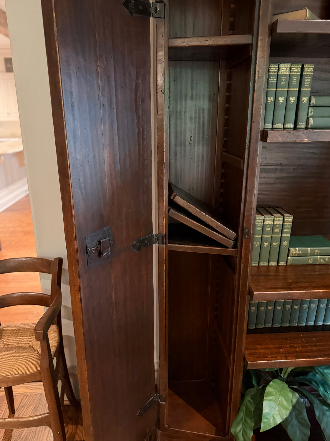 Large Vintage Carved Bookcase (Online Only Item)