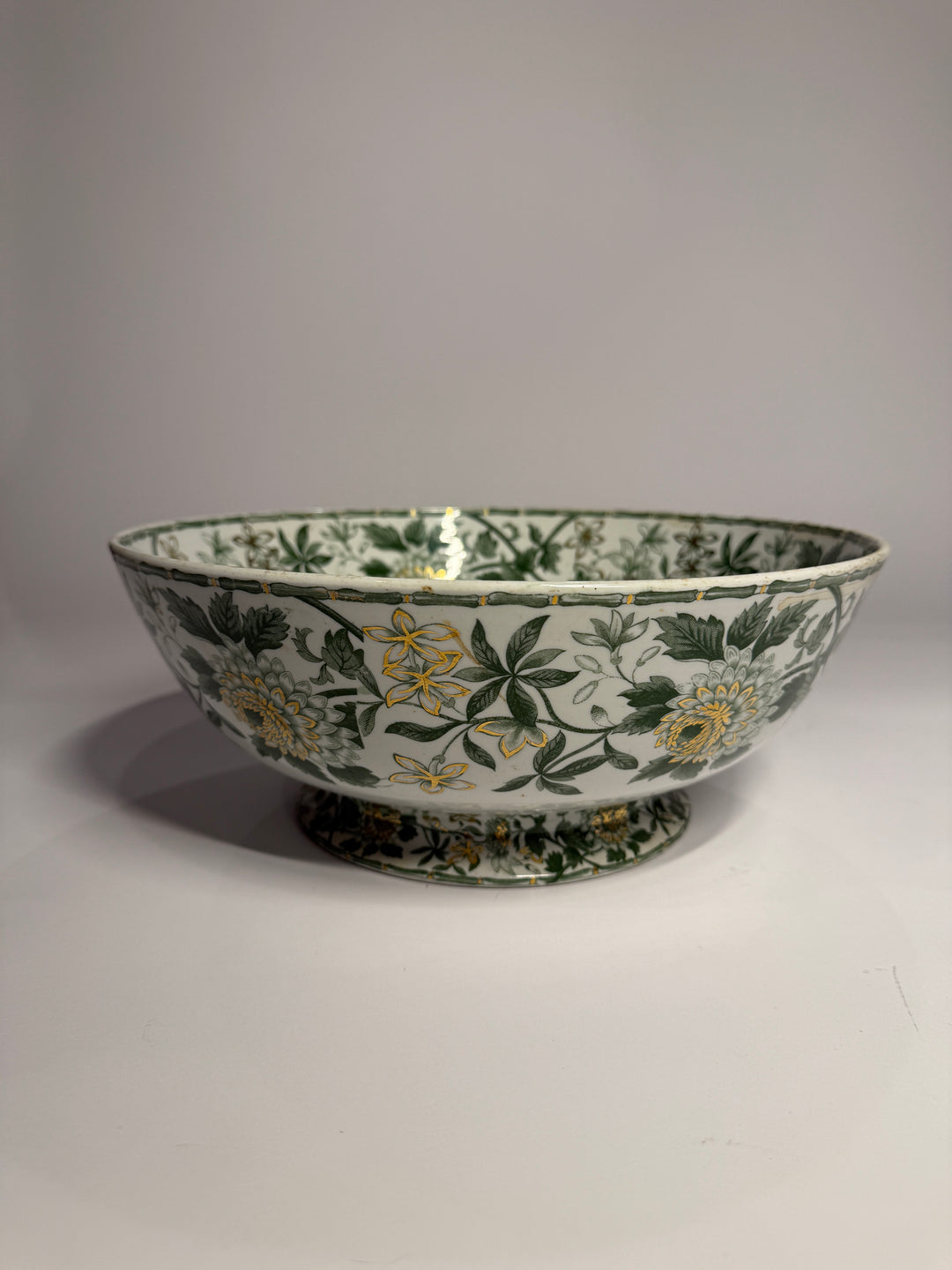 Green Famille Rose Bowl