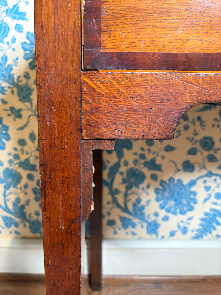 Antique Georgian Oak/Mahogany Lowboy