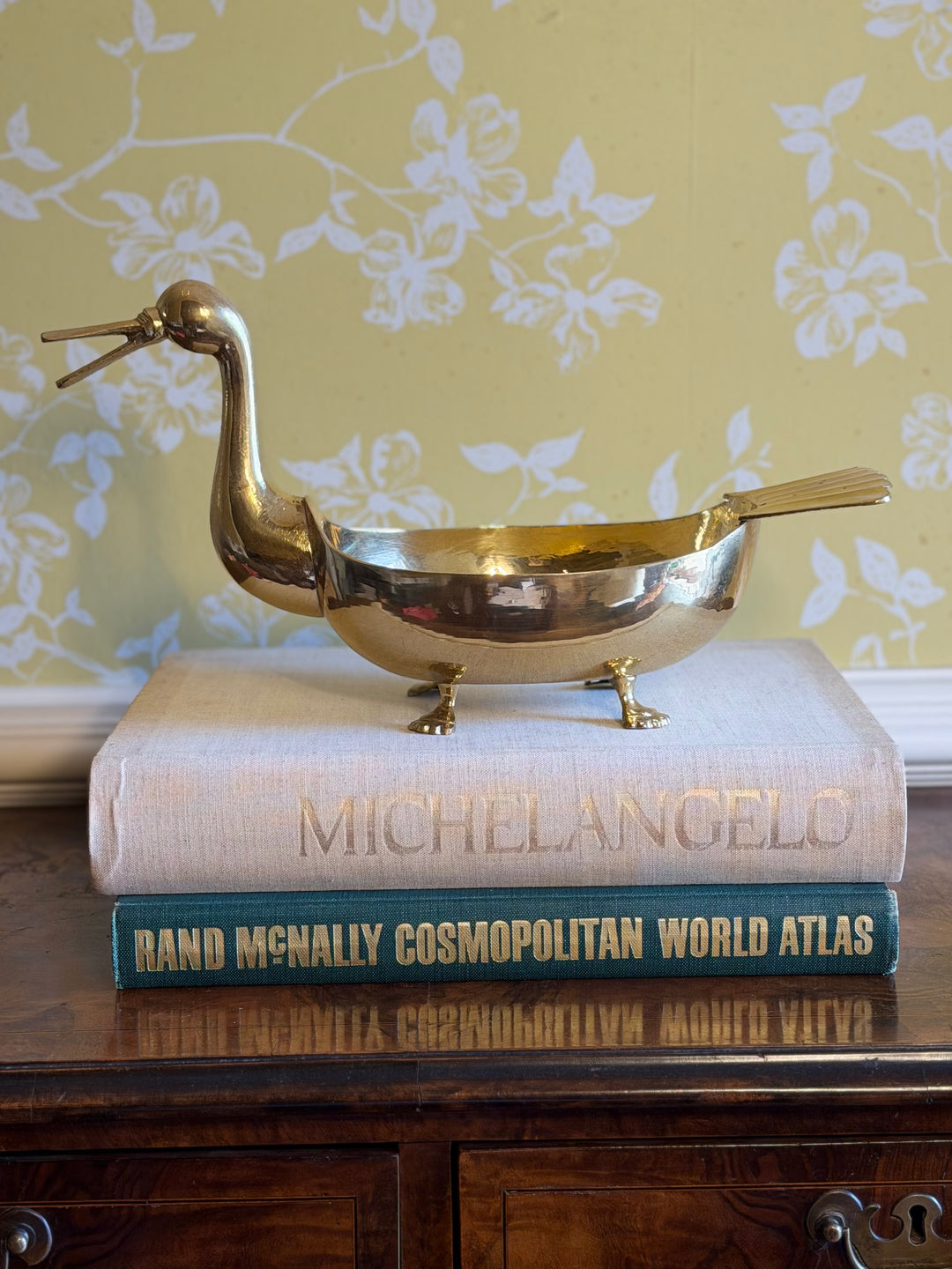 Brass Footed Duck Bowl