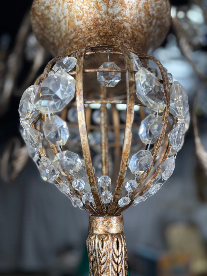 Large Multi-Arm Crystal Chandelier