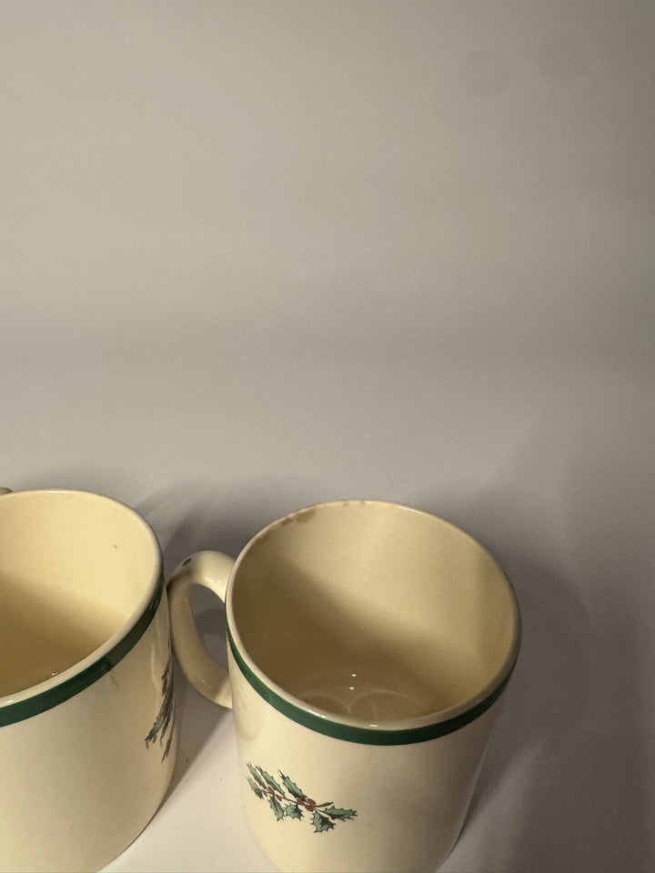 6 Spode Christmas Mugs