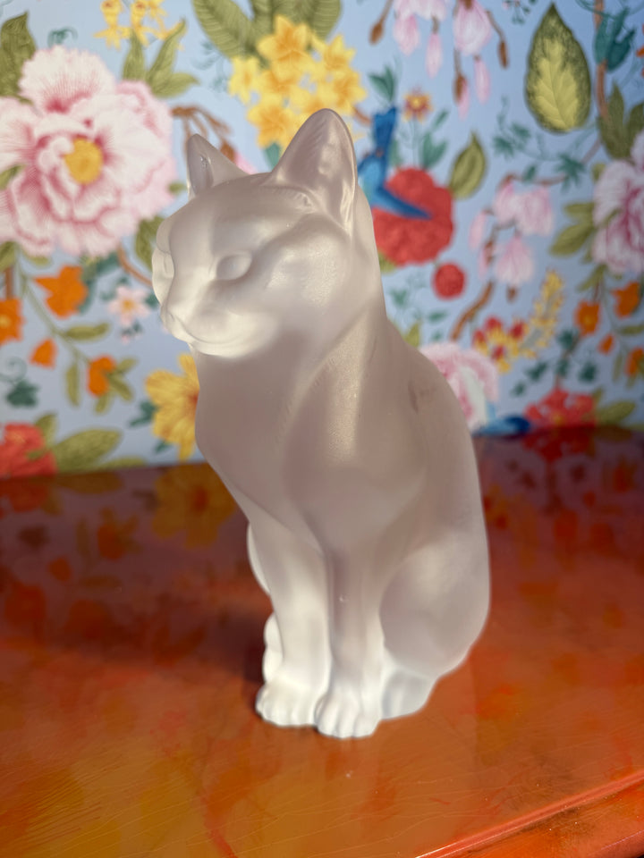 Lalique Cat Small Chip on Ear