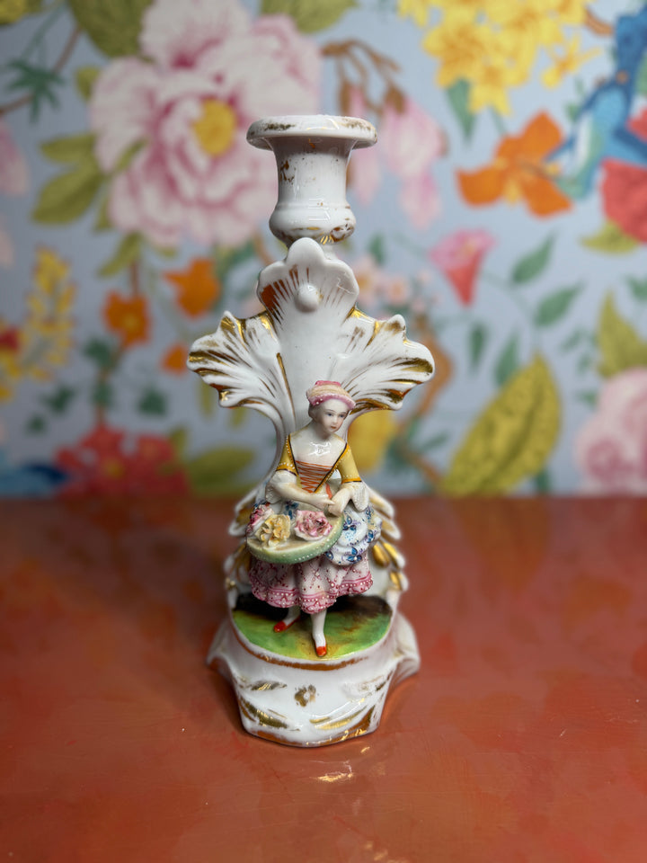 19th Century Victorian Lady Candle Holder