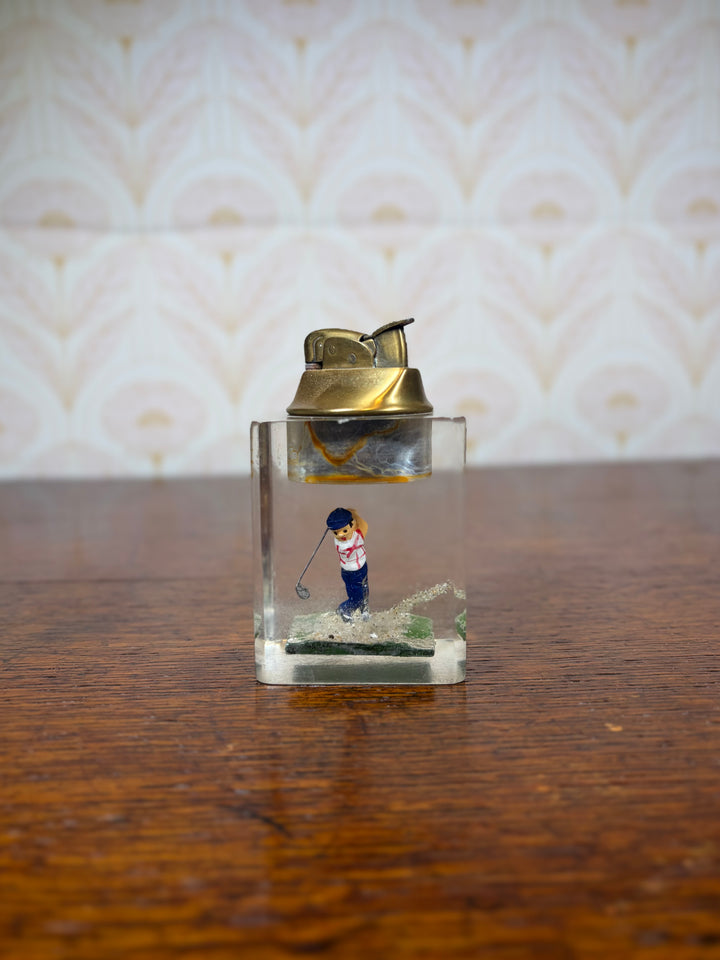 Vintage Golfer Cigarette Lighter