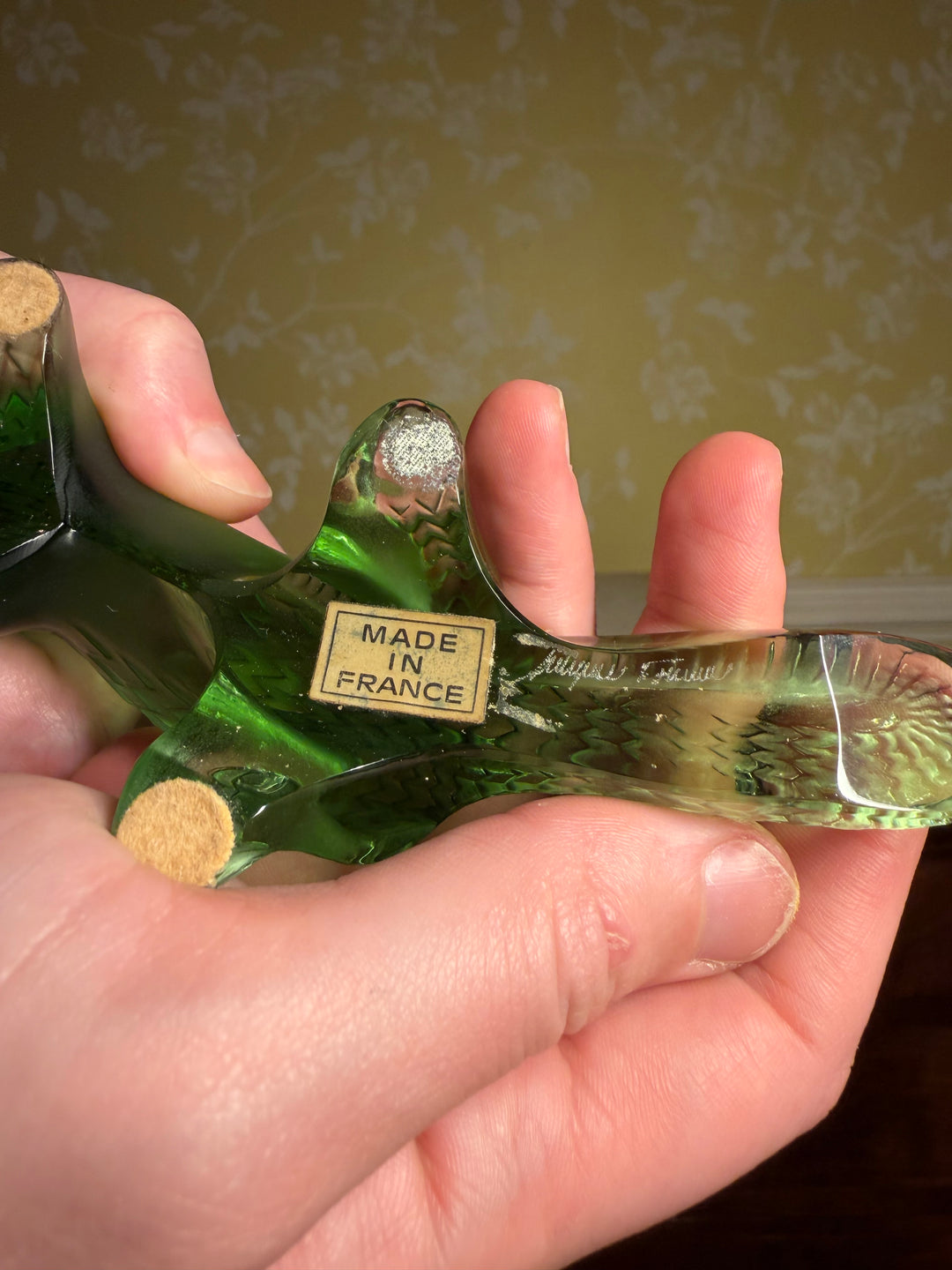 Lalique Green Dinosaur