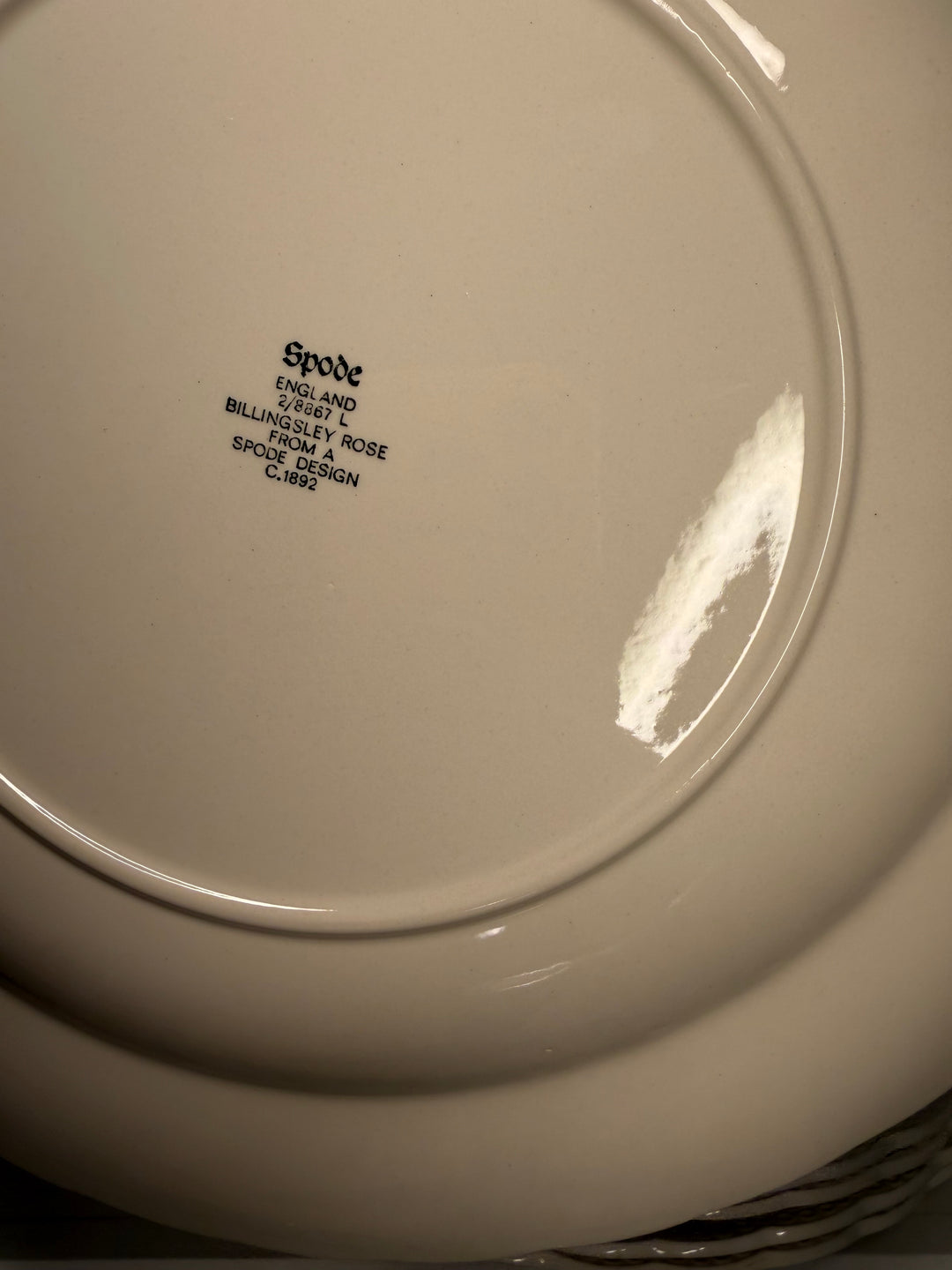 Spode Billingsley Rose Dinner Plates - Set of 11