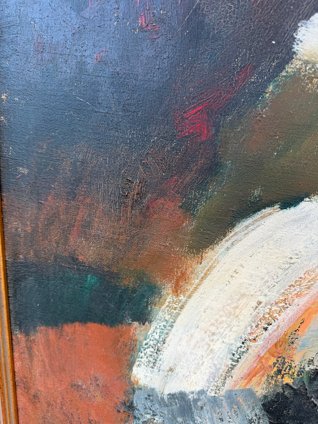 Possibly Avis Demonte (American, 1914-1985) Oil on Canvas, Signed, Framed