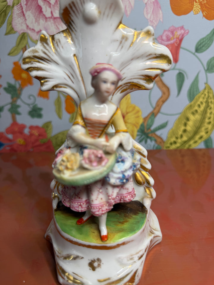 19th Century Victorian Lady Candle Holder