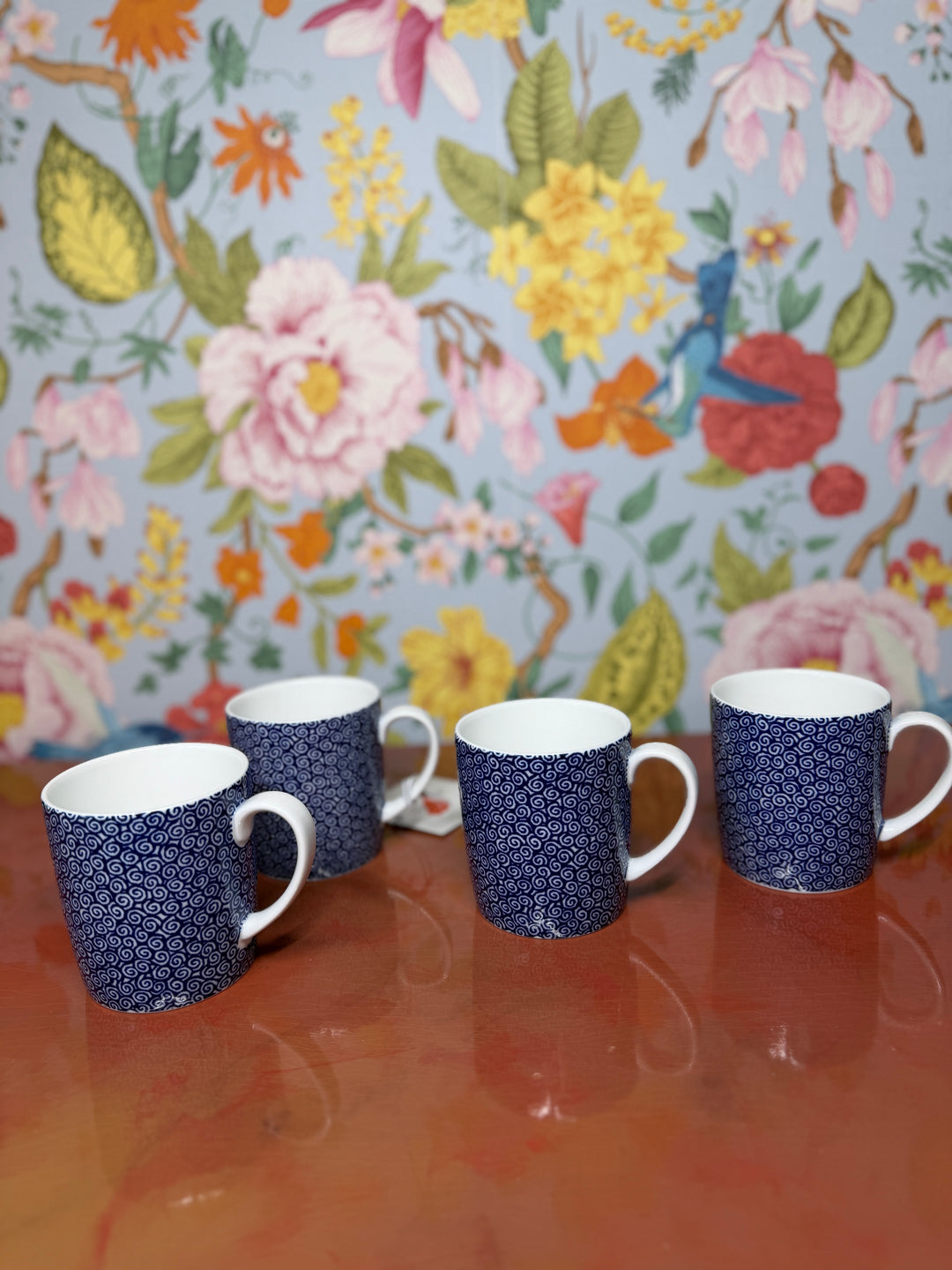 Vintage “Tiffany Vines” Tiffany & Co Mugs - Japan (Set of 4)