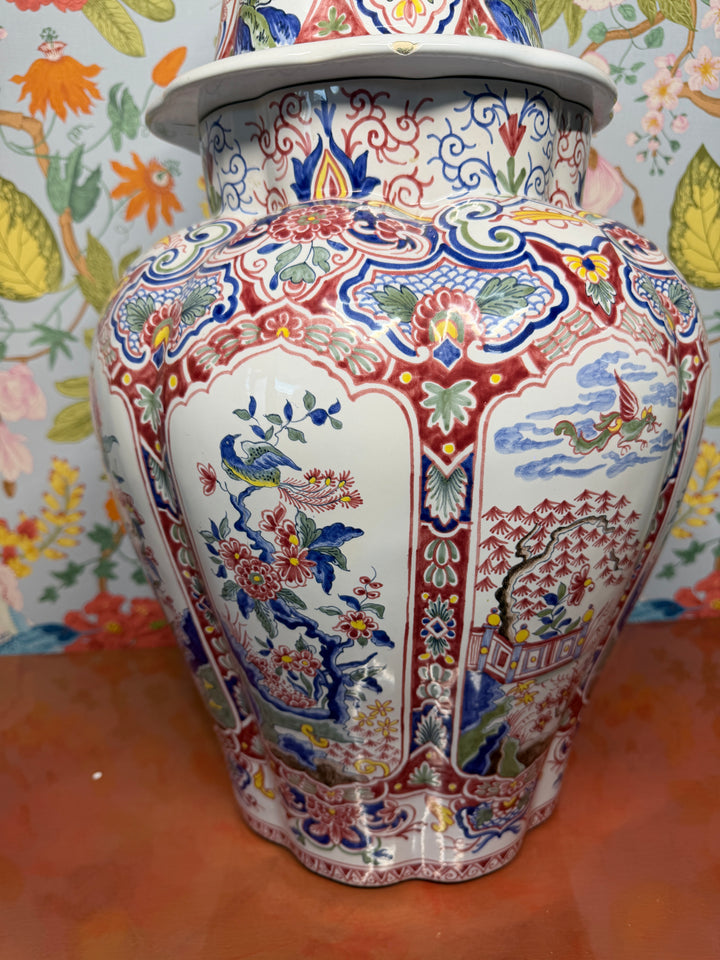 Vintage Hand Painted in France Tiffany & Co Lidded Vase