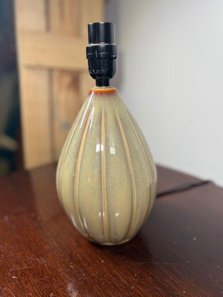 Ceramic Drip-Glaze Teardrop Lamp Base