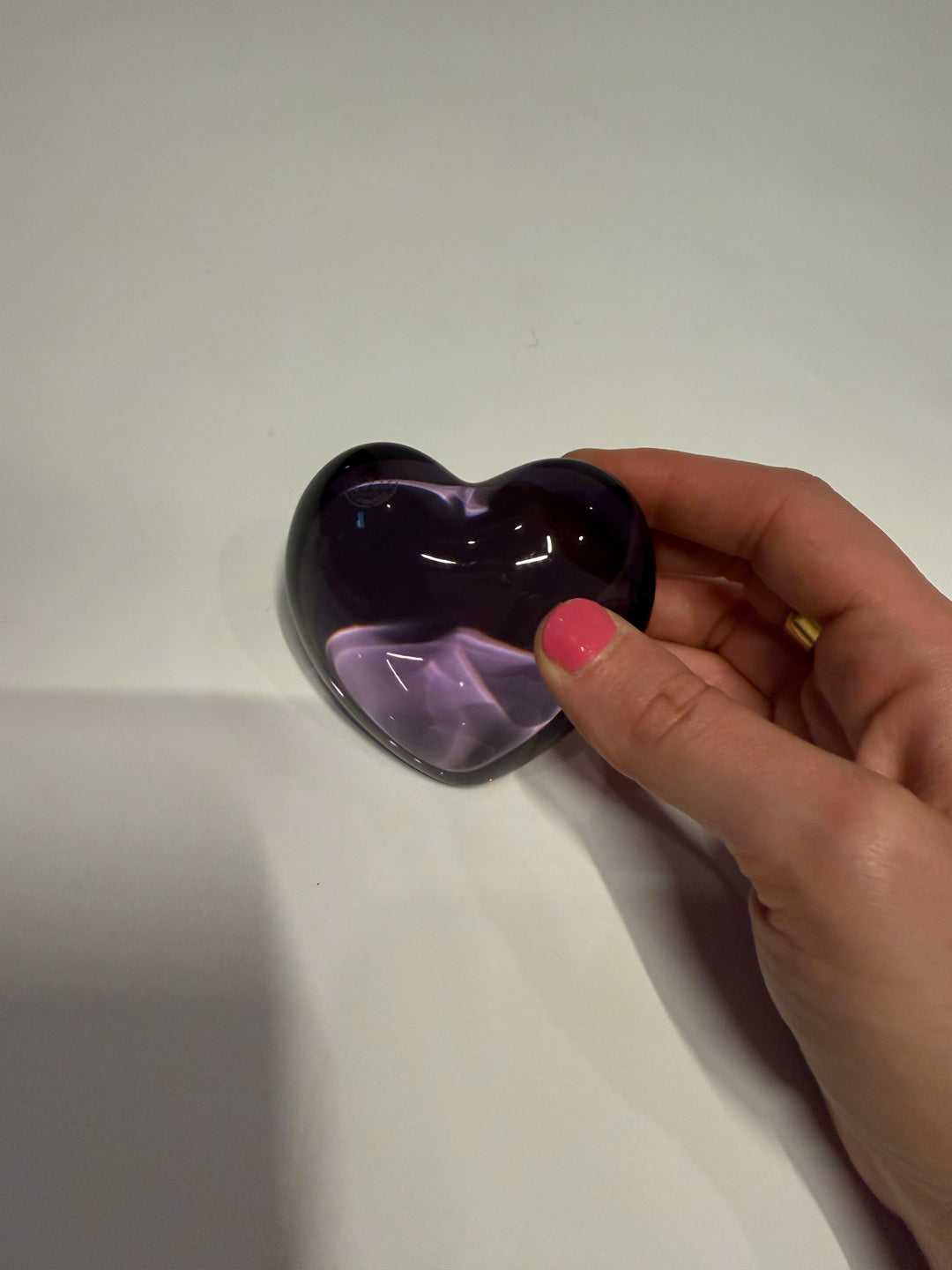Baccarat Purple Amor Heart