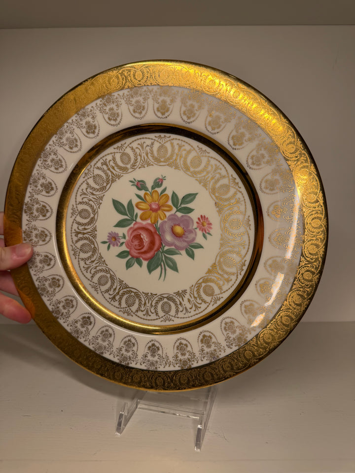 Vintage Atlas China 22K Gold Dinner Plate