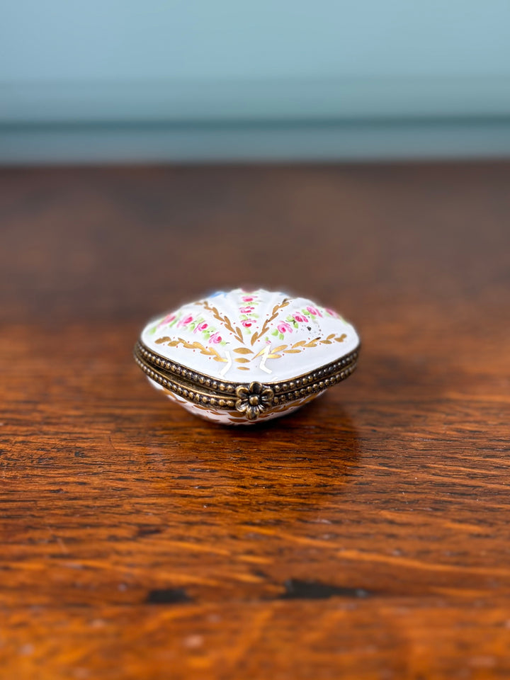 Limoges Shell Pill Box