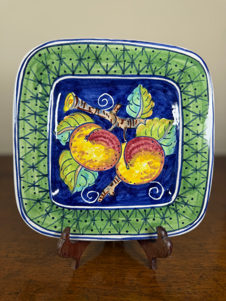 Handpainted Portuguese Service for 4 (Chalice Cups, appetizer plates, dinner plates)