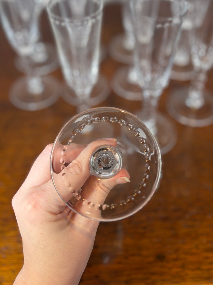Set of 11 William Yeoward Champagne Flutes