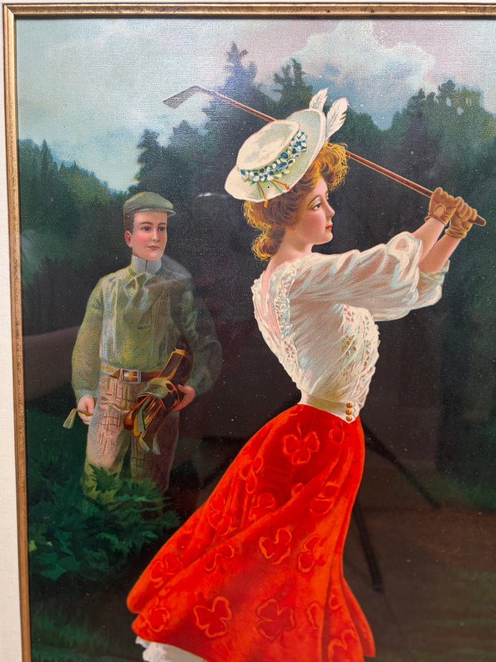 Female Golfer Artwork
