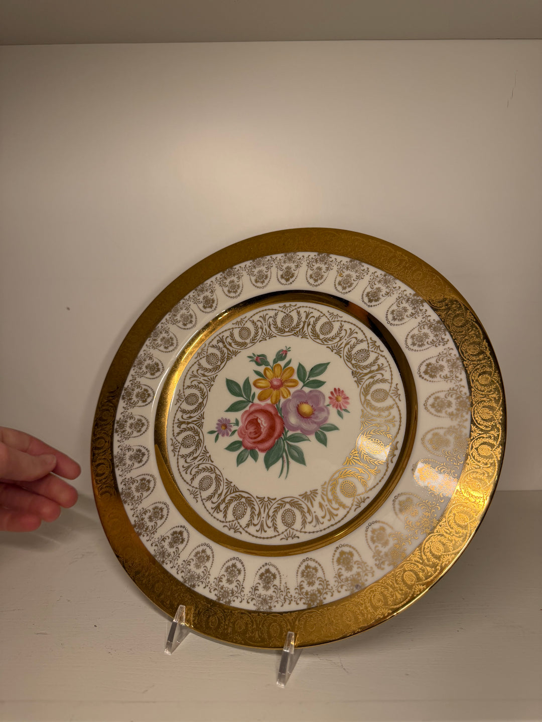 Vintage Atlas China 22K Gold Dinner Plate