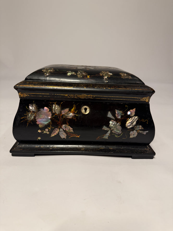 Mother of Pearl Inlaid Lacquer Box