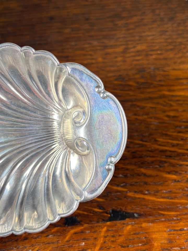 Set of 4 Small Sterling Shell Dishes