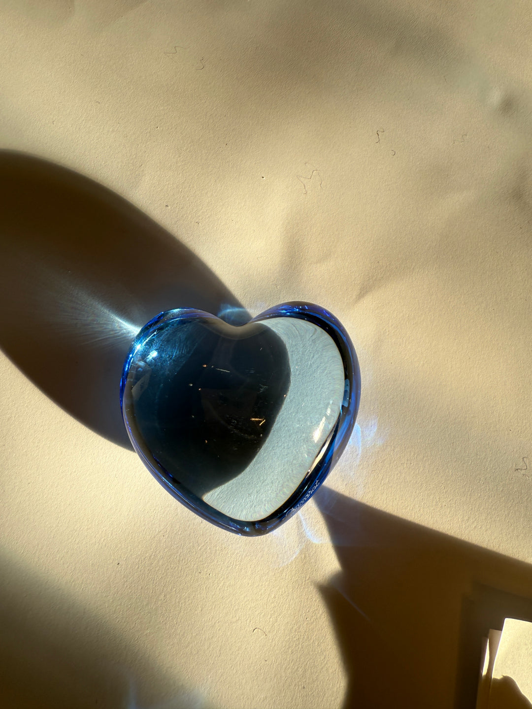 Baccarat Blue Amor Heart