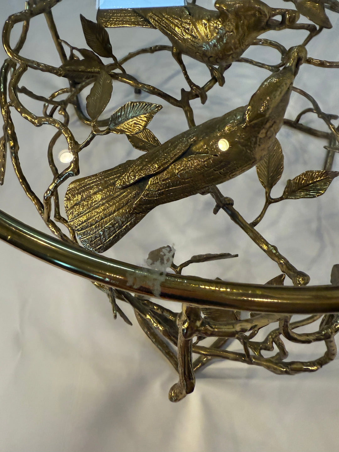 Brass Bird Table