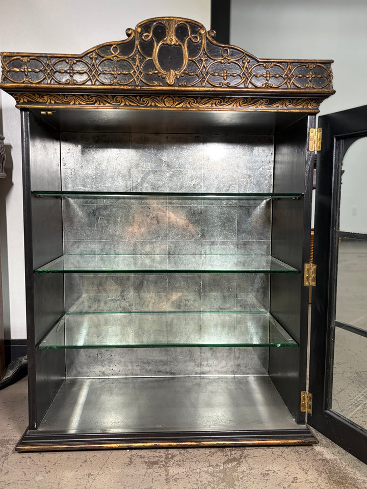 European Crossroads by John Richard Wall Hanging Display Cabinet with Glass Shelves