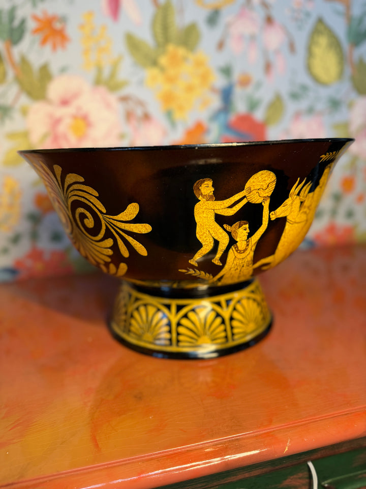 Hand Painted Footed Bowl by Maitland-Smith