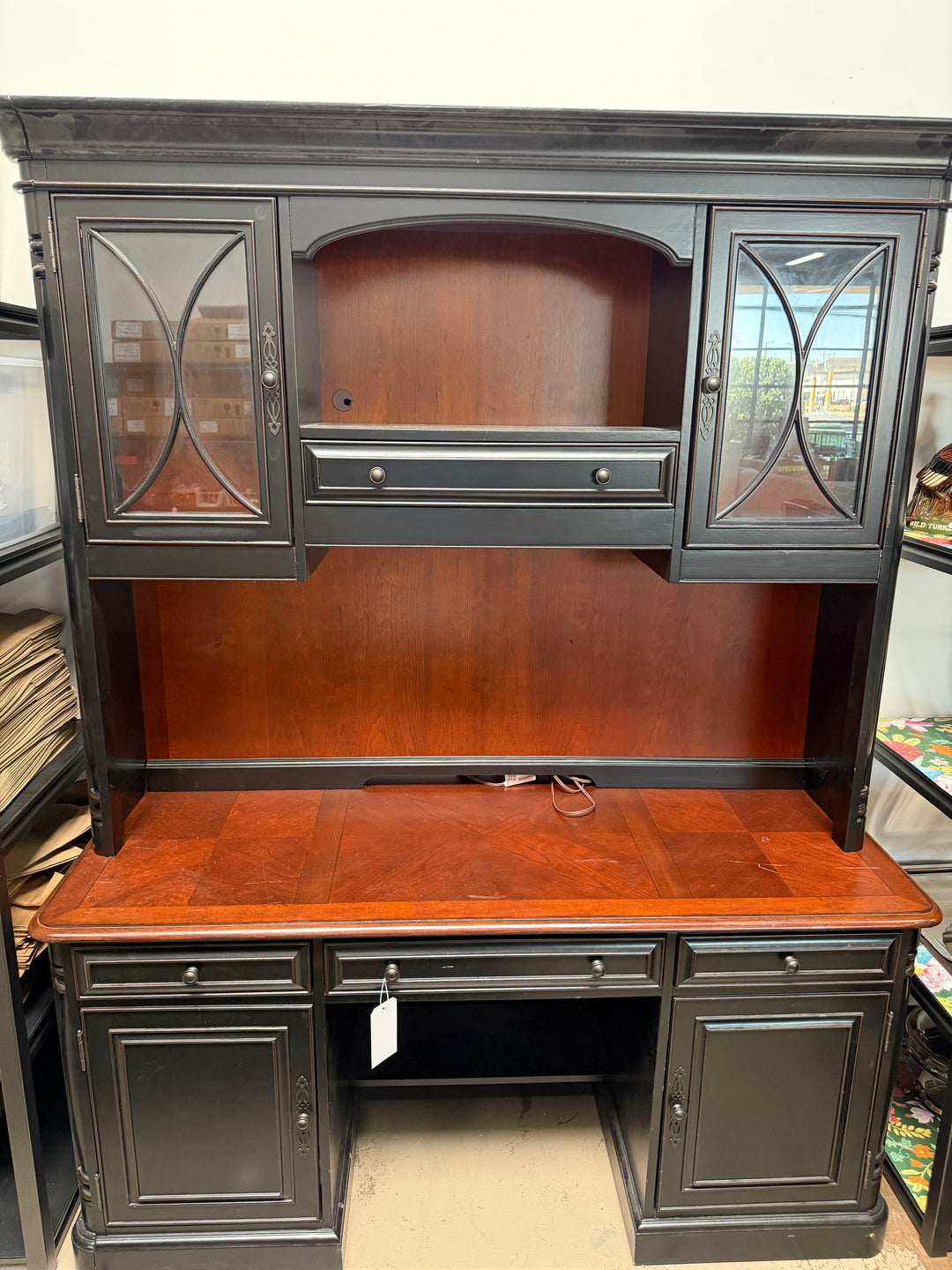 Havertys Wooden Desk and Drawers