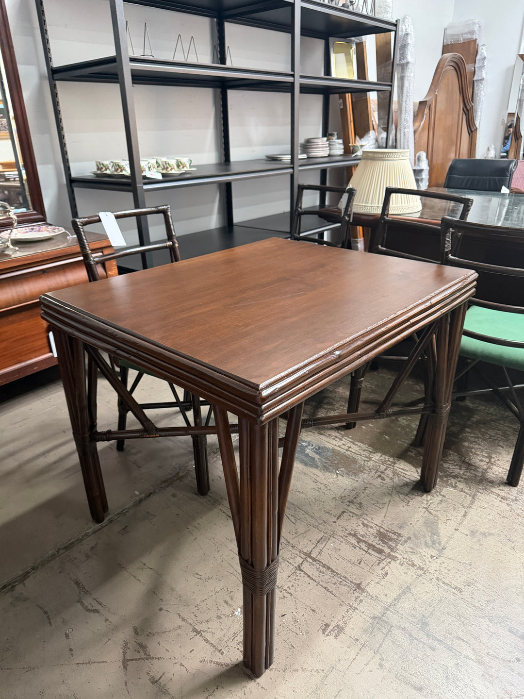 Bamboo Card Table