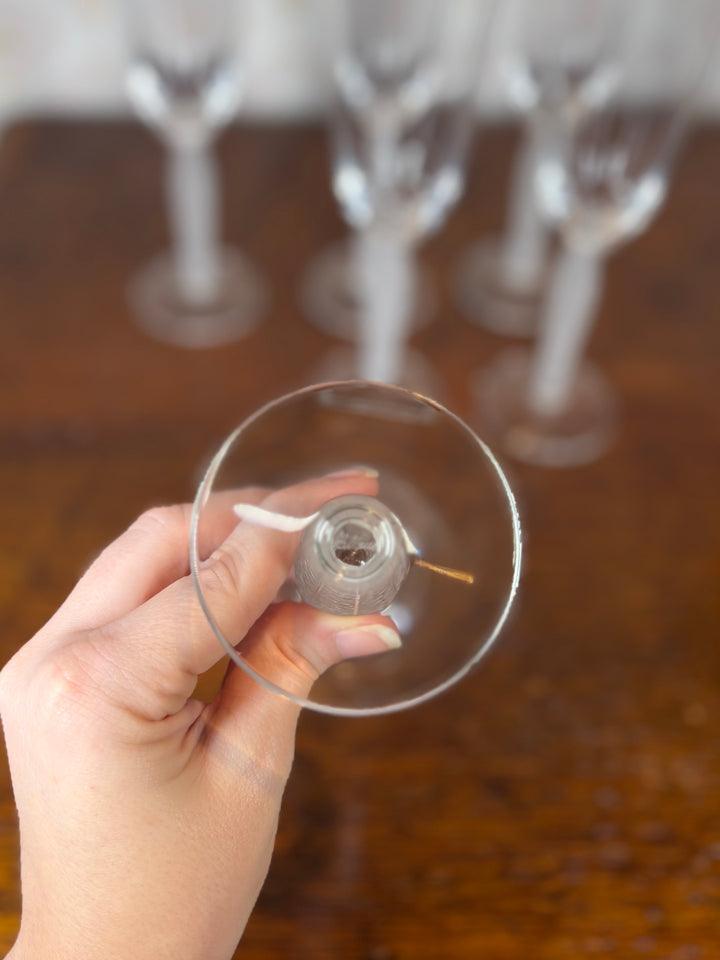Set of 6 Lalique Glasses