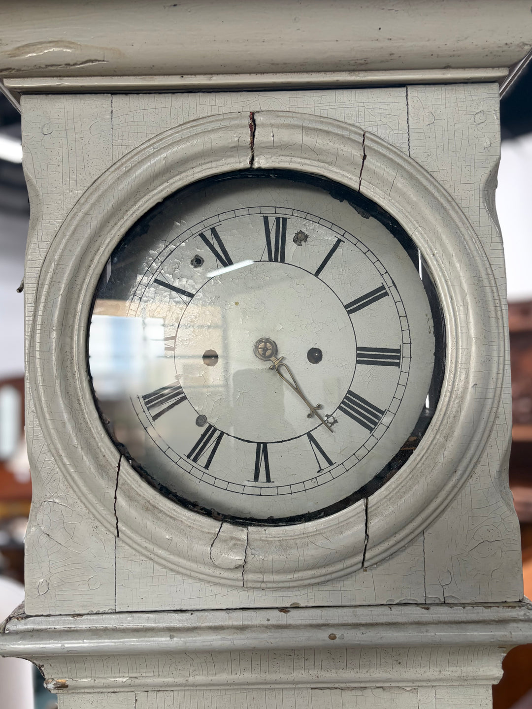 Antique Swedish Mora-Style Tall Case Clock