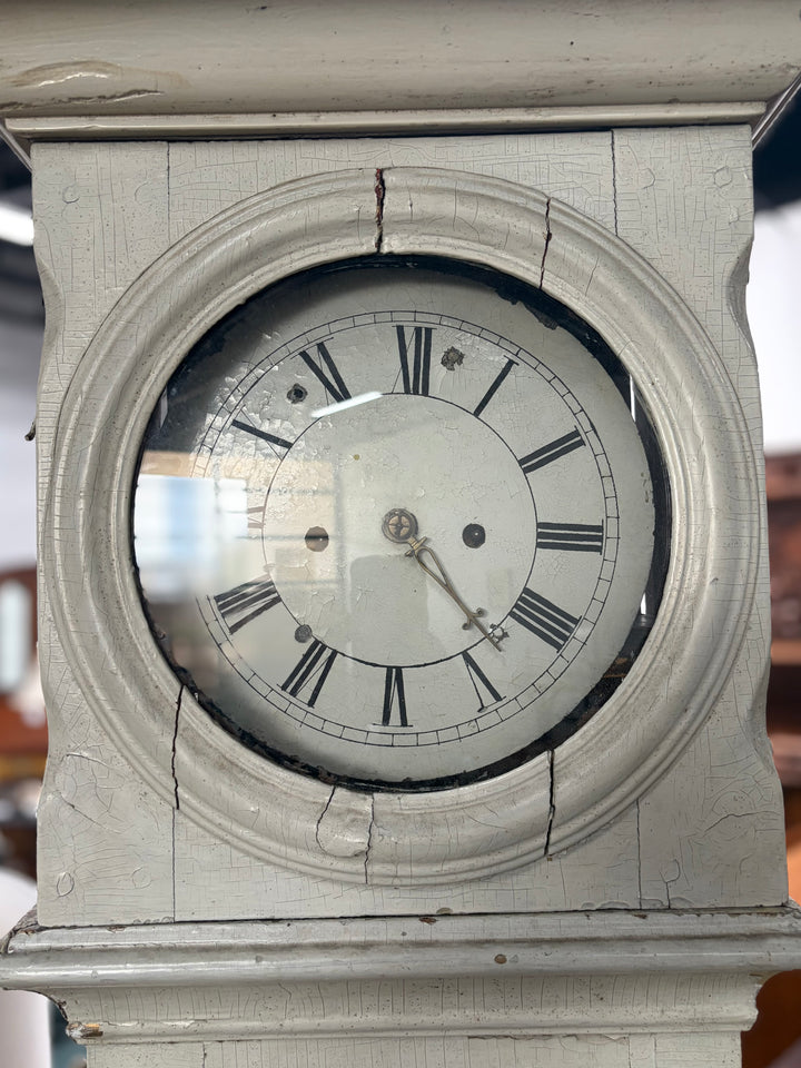 Antique Swedish Mora-Style Tall Case Clock