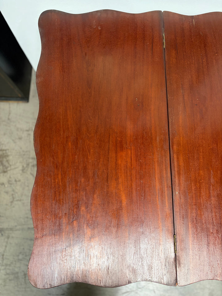 Mahogany Empire-Style Lyre-Base Center Table