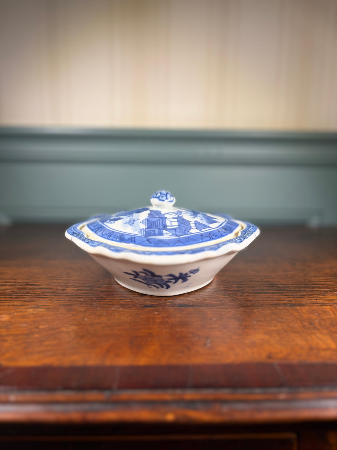 Blue Willow Bowl with Lid