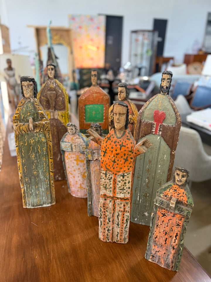 Nine Mexican Folk Art Figurines