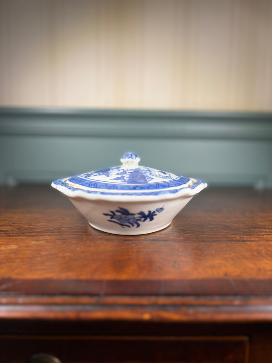 Blue Willow Bowl with Lid
