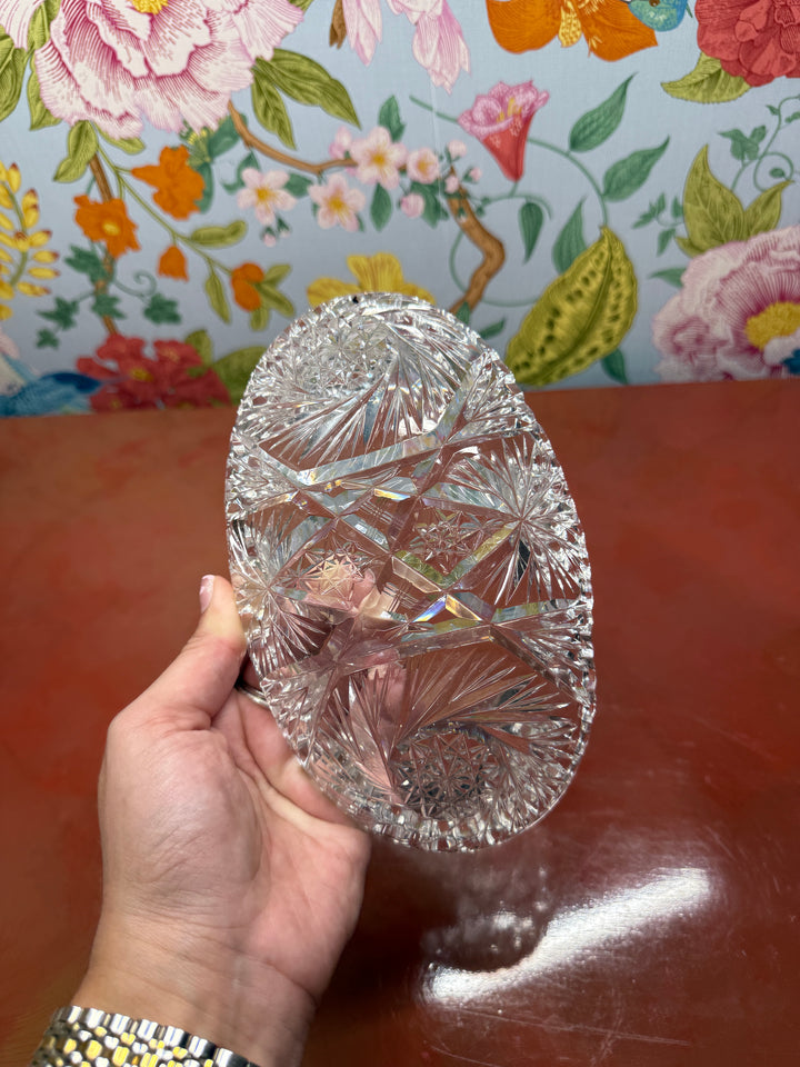 Cut Glass Trinket Dish