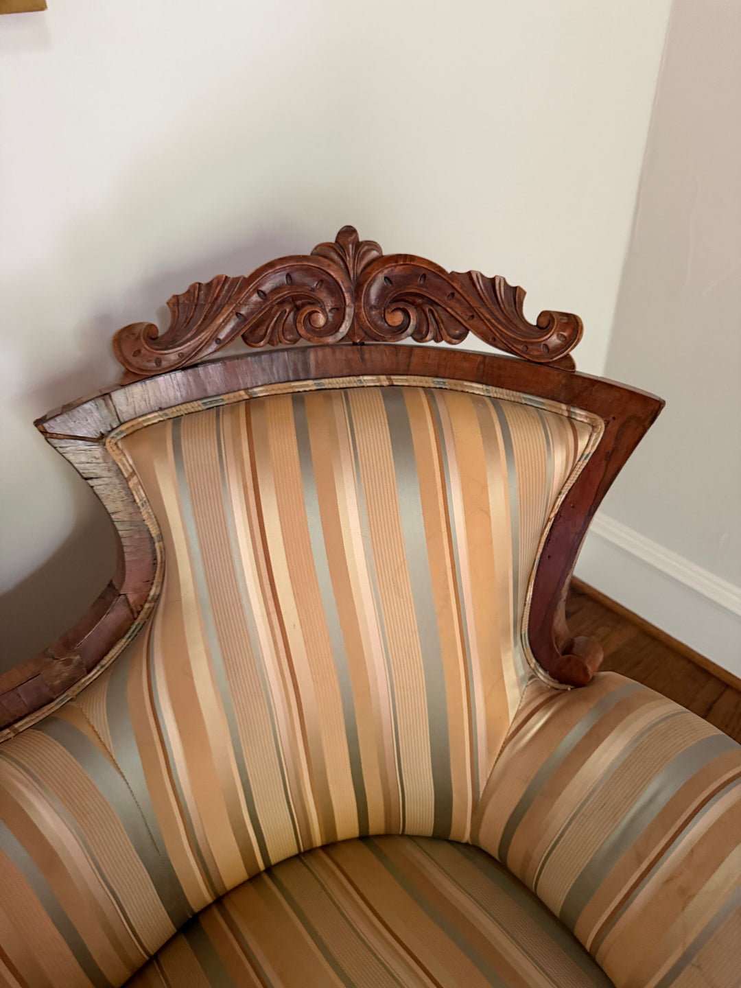 Antique Victorian Carved French Settee (Online Only Item)